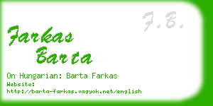 farkas barta business card